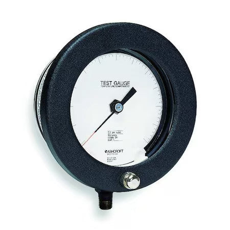Ashcroft 451082As02l30c4 Test Pressure Gauge, 0 To 30 Psi, 4 1/2 In Dial, 1/4