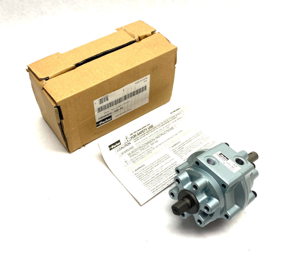 Parker PRN50DE-100-40 Compact Vane-Type Pneumatic Rotary Actuator