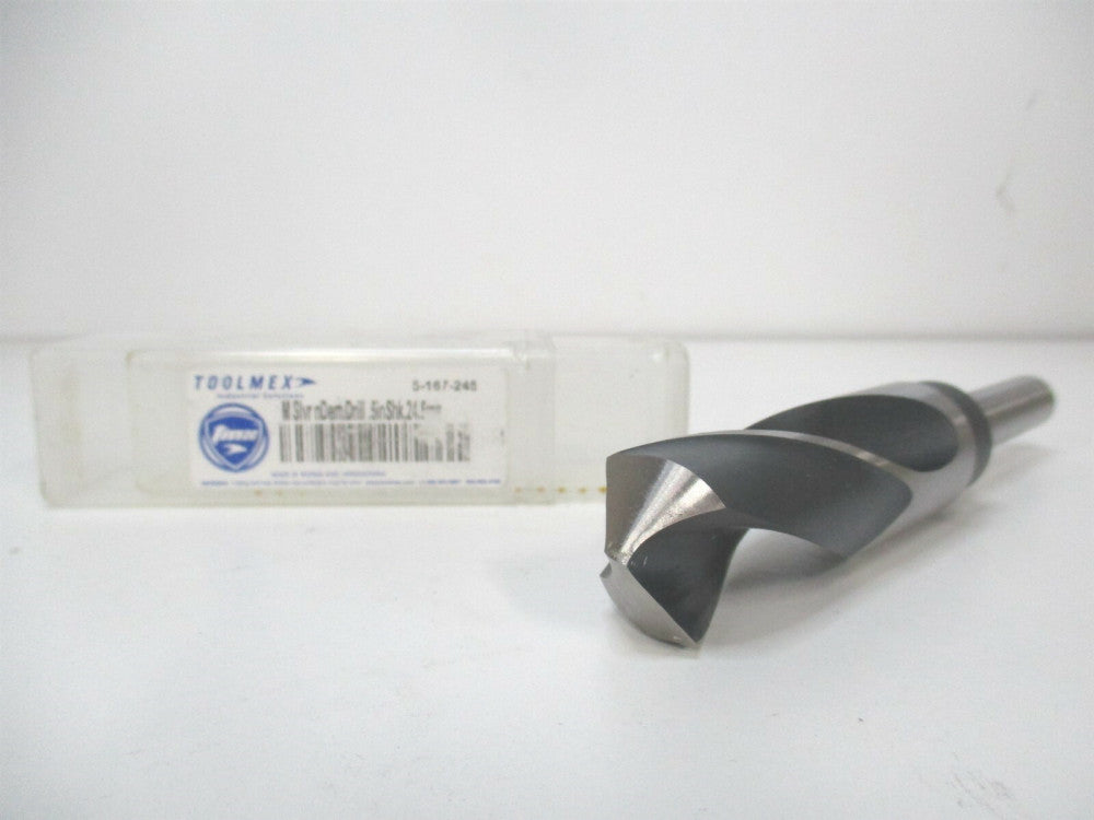 TMX (5-167-245) 1/2" x 24.5mm x 3" x 6" OAL HSS Silver And Deming Drill Bit 