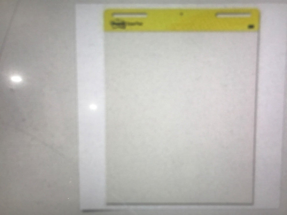 Post-it Self-Stick Easel Pads 25 x 30 White (6 PACK) 30-Sheet Pads/Carton