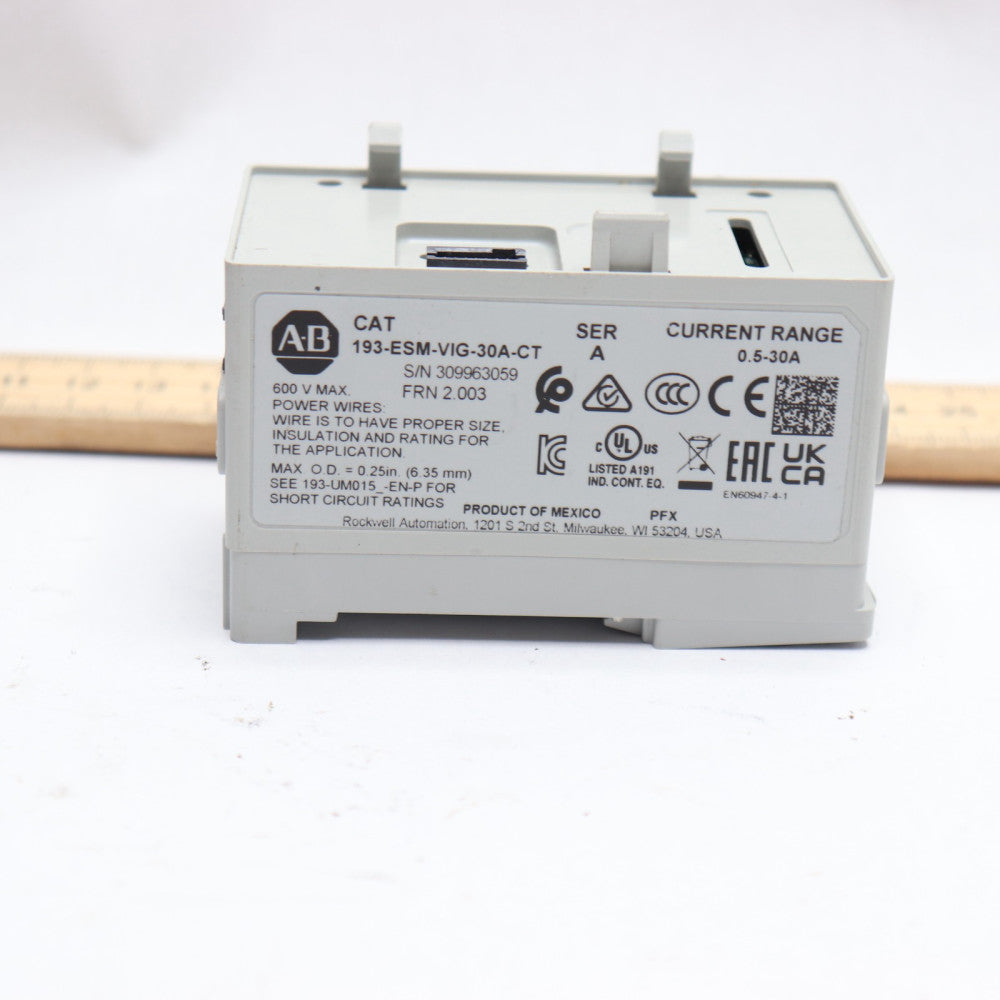 Allen Bradley Electronic Overload Relay Sensing Module 20-690V AC - Incomplete