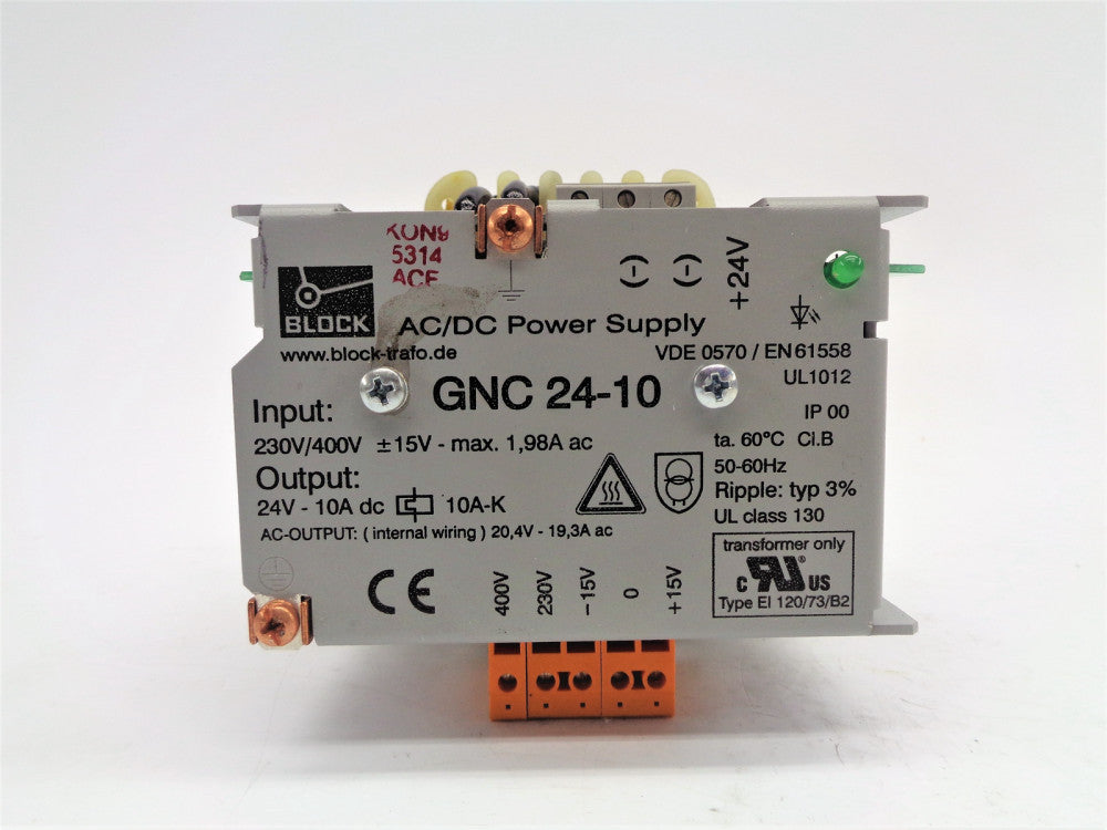 BLOCK-TRAFO GNC24-10 (AS PICTURED) NSNP