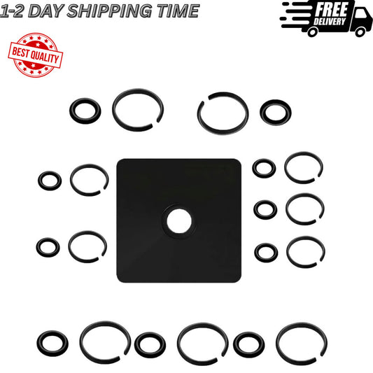(5+5Sets) 3/8 and1/2 Impact Retaining Ring Clip with milwaukee o ring, Black