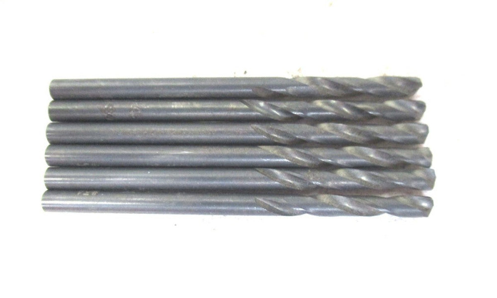 Made in USA #34 7/64" x 1-7/8" OAL HSS Screw Machine Length Stub Drill - 6 QTY