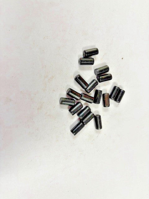 1/2" X 1/4" HIGH-STRENGTH BLACK-OXIDE ALLOY STEEL DOWEL PINS (LOT OF 19)