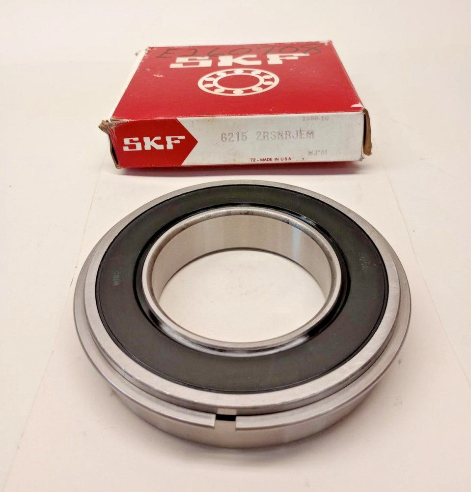 SKF 6215-2RSNRJEM Ball Bearing Double Sealed Snap Ring 75x130x25mm 6215-2RSNR