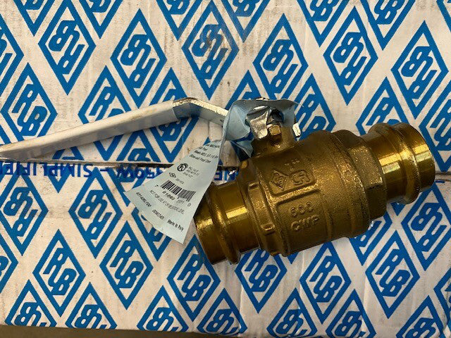 FNWX430 1 in. Full Port Water Service Brass Ball Valve with Press Ends (NEW)
