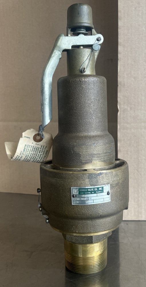 KUNKLE Model 6132 K SIZE 2 STEAM RELIEF VALVE Nos Surplus No Original Box