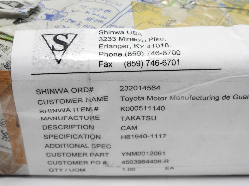 New Shinwa H61940-1117 CAM YNM0012061