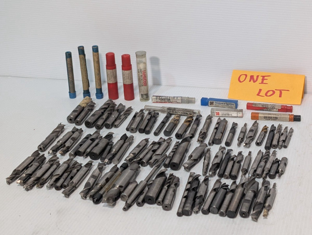Large Lot (90+) Double and Single Sided Drill Bits, Varying Sizes / Types