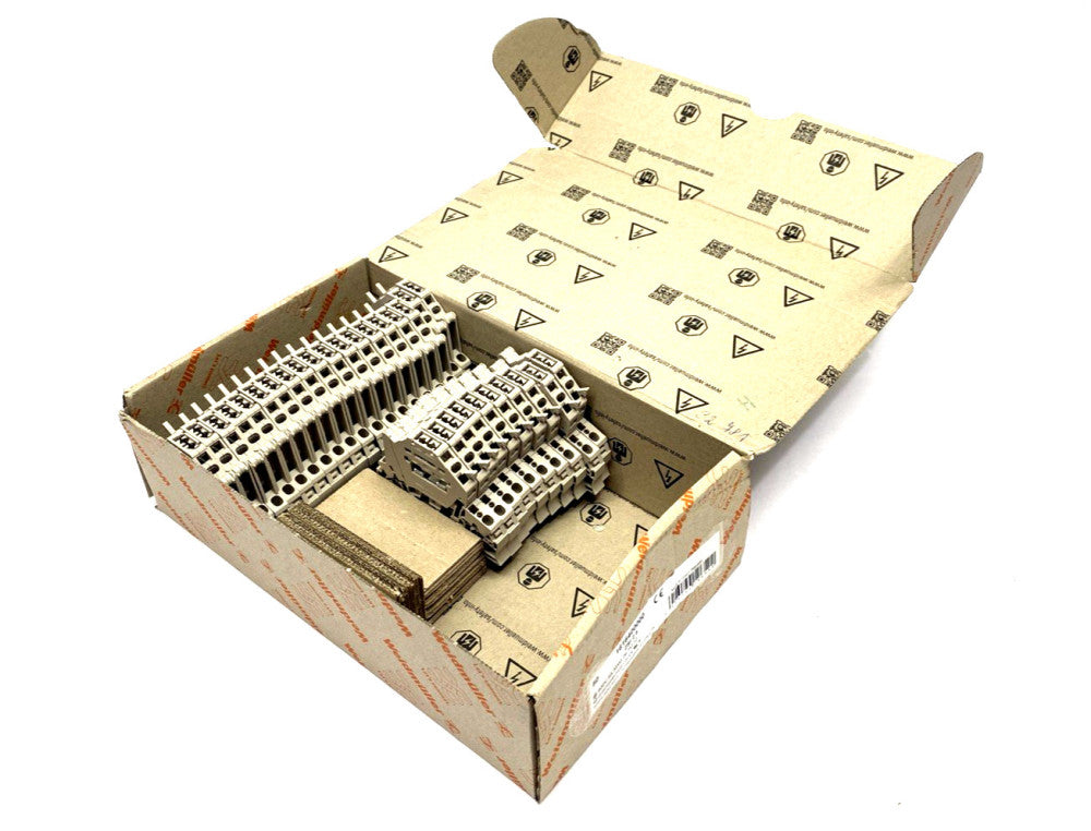 Weidmuller ZSI 2.5 Fuse Terminal Block 2.5mm² Dark Beige 1616400000 LOT OF 29