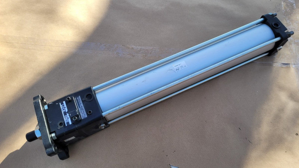 SMC CDLAFN80-500-E Pneumatic Cylinder 80mm Bore 500mm Stroke w/ CLA80-E Lockup