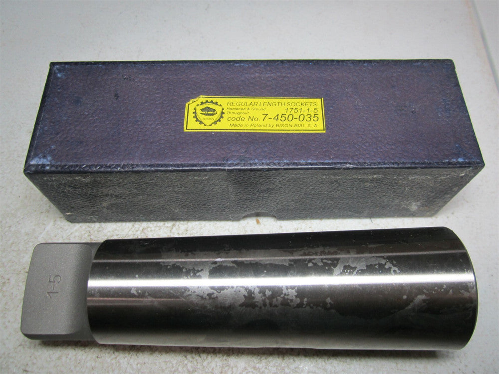 TMX (7-450-035) MT1 Hole MT5 Shank Hardened Morse Taper Sleeve