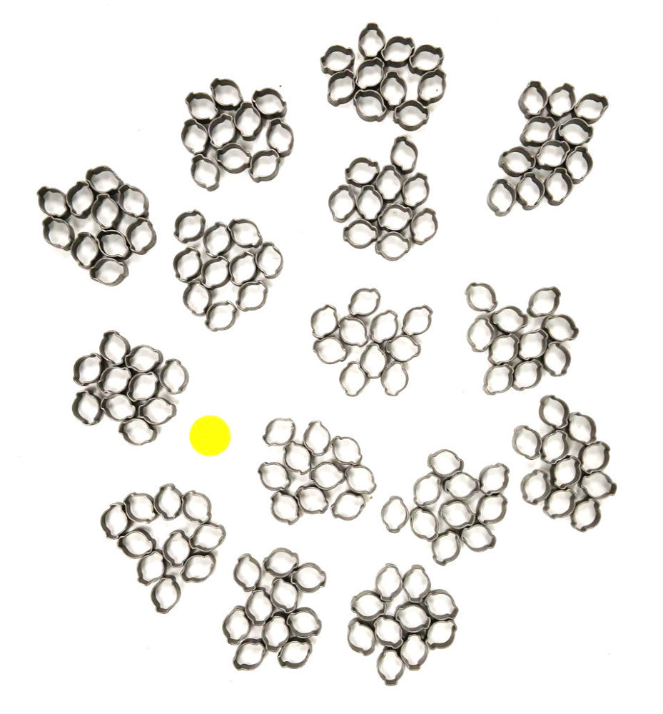 OETIKER 2 EAR CLAMP 13/16 CARBON STEEL ZINC PLATED  (LOT OF 150)