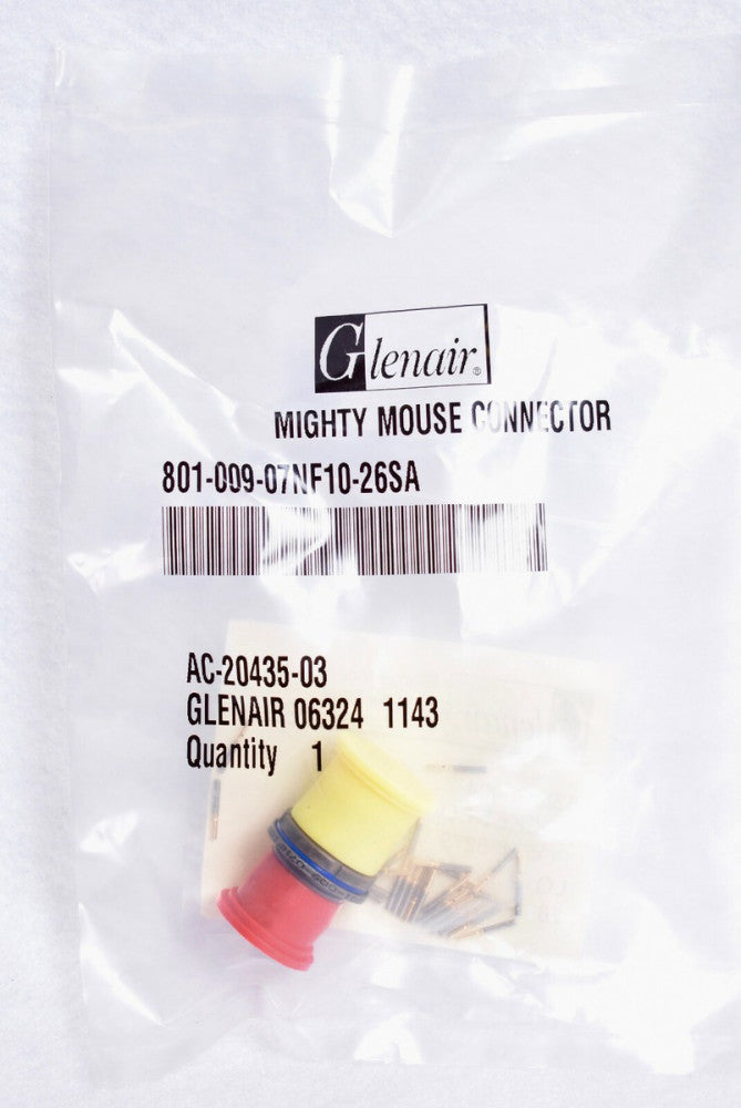 OEM Glenair Mighty Mouse Connector  801-009-07NF10-26SA  Factory Sealed