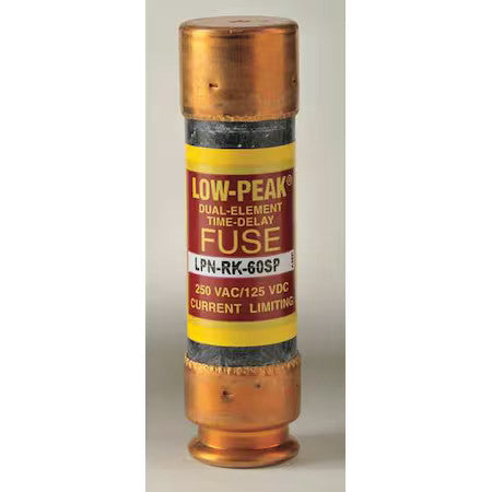 Eaton Bussmann Lpn-Rk-60Sp Ul Class Fuse, Rk1 Class, Time-Delay, 60A, 250V Ac,