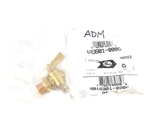 2pcs Gates G33801-0006 3/8" Brass Air Shut-Off Cock Male Pipe to Bibb Nose