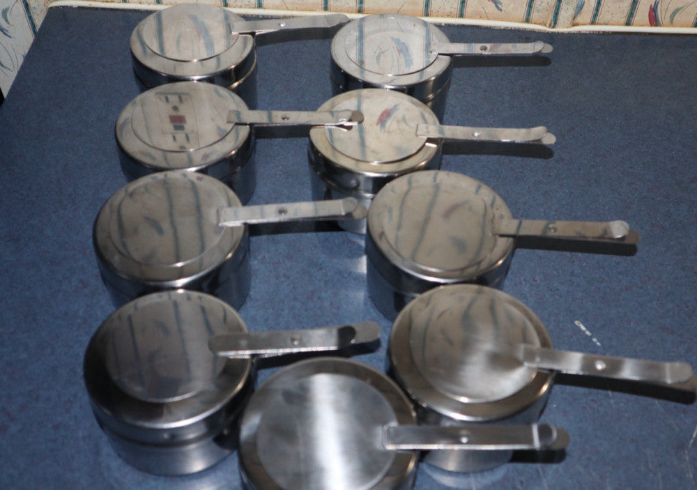 Set of 9 Stainless Steel Chafing for Fuel Sterno Canned Heat