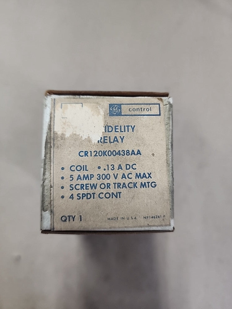 GE CR120K00438AA Relay Control Made in the USA General Electric 