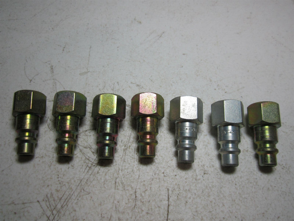 Coilhose Pneumatics 5802 3/8" FPT Plated Steel 3/8" Industrial Connector - Qty 7