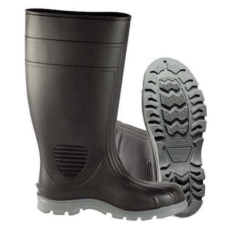 Zoro Select 21Dl17 Men's Work Tuff Tall Rubber Boots, Steel Toe, 15" Height,