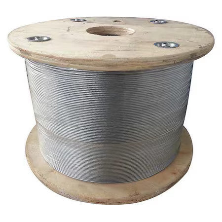 Dayton 33Rh52 Cable,3/16 In.,50 Ft.,7 X 19,Steel