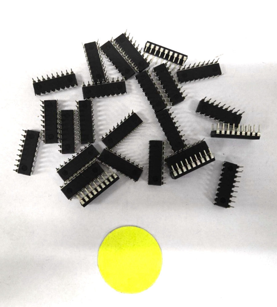 UNBRANDED 20 PIN IC SOCKET  STAMPED PIC16F628A  LOT OF 25