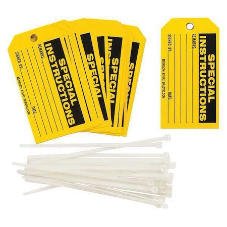 Brady 76142 Safety Tag, Production & Quality Control Tags, Polyester, 3 In H X