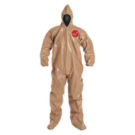 Dupont C3122ttnmd000600 Chemical Resistant Coverall, Hooded, M, Tychem(R) 5000,