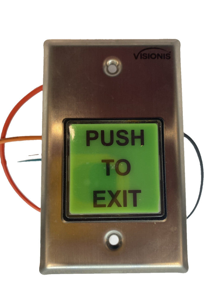 Visionis VIS-7000 Push to Exit Button Green Square