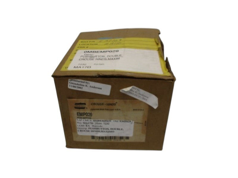CROUSE HINDS EMP029 PUSHBUTTON ASSEMBLY  NSMP