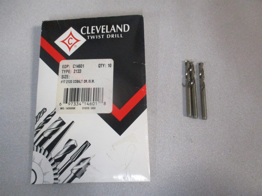 Cleveland (C14601) #17 135° RH Spiral Flute Cobalt Screw Machine Drill Bit