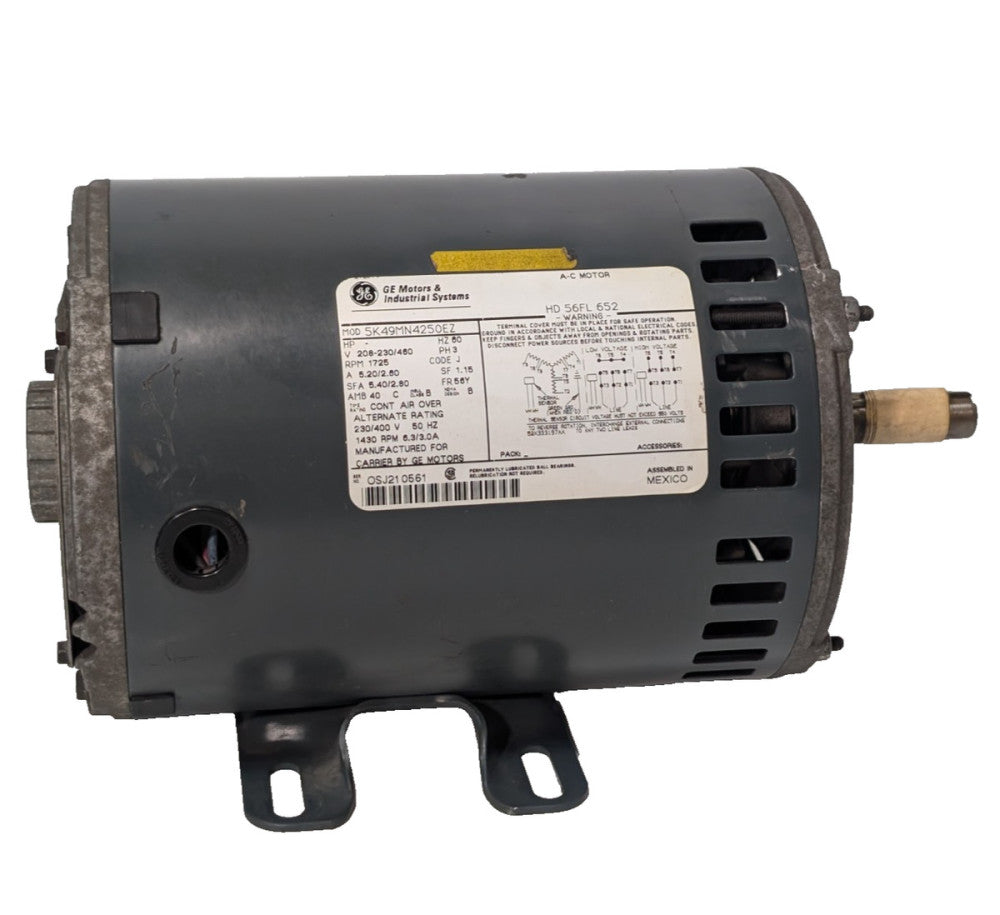 GE Motors & Industrial Systems 5K49MN4250EZ A-C Motor 1725 RPM 208-230/460V, 3PH