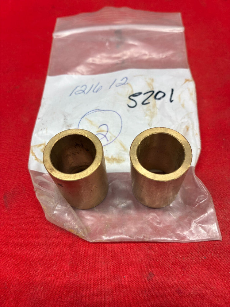 UNBRANDED BRONZE SLEEVE BEARING 1216-12 LENGTH: 1-1/2"  OD: 1" (LOT OF 2)