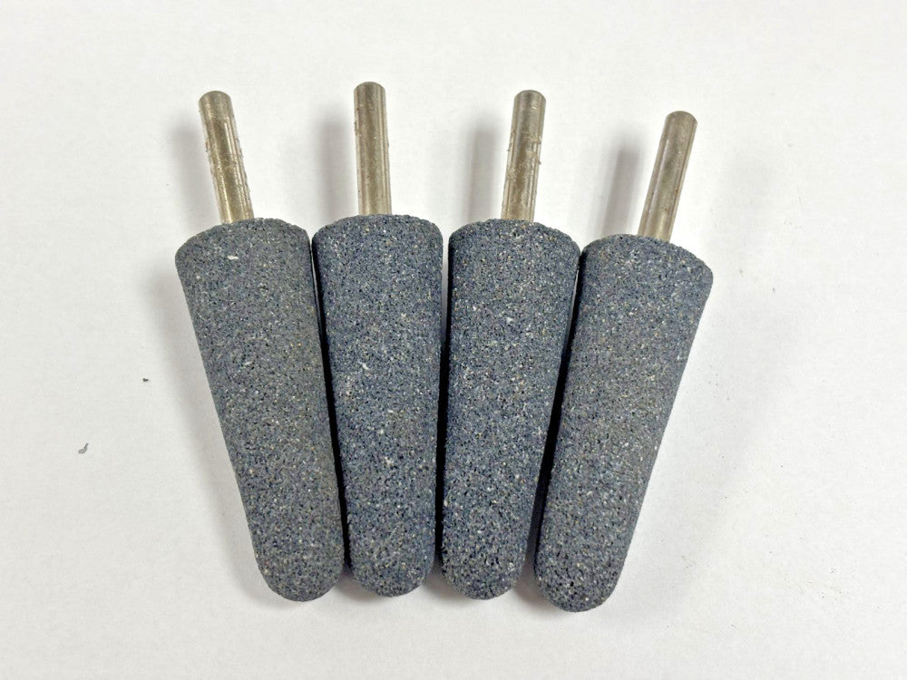 KINIK MOUNTED POINT FINE ABRASIVE GRINDING STONE 31/32"DIA 2-5/8"LENGTH LOT OF 4