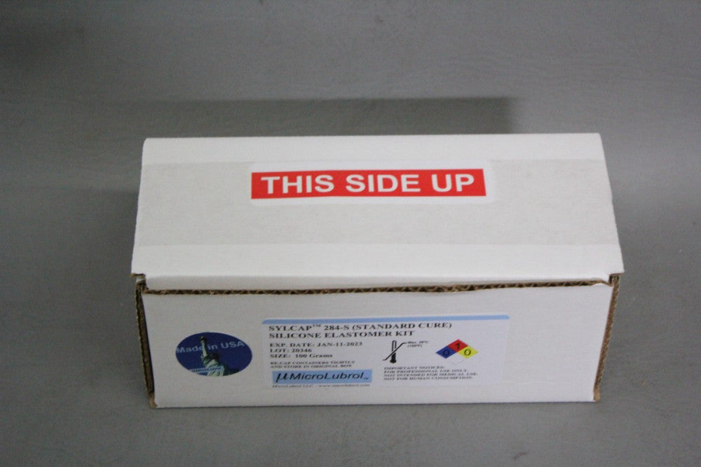 NEW MICROLUBROL SYLCAP 284-S STANDARD CURE SILICONE ELASTOMER KIT 100g