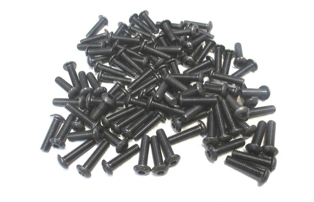 Brighton (201075) #10-32 UNF 3/4 OAL 1/8 Hex Button Cap Screw - Lot of 100