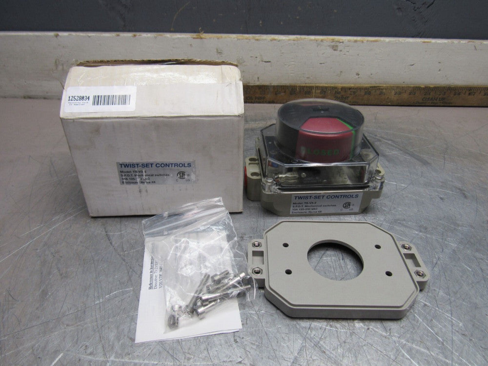 TWIST-SET CONTROLS MODEL TS-V3-2 VALVE CONTROLLER 10A 125-250VAC NEW IN BOX!!M/O