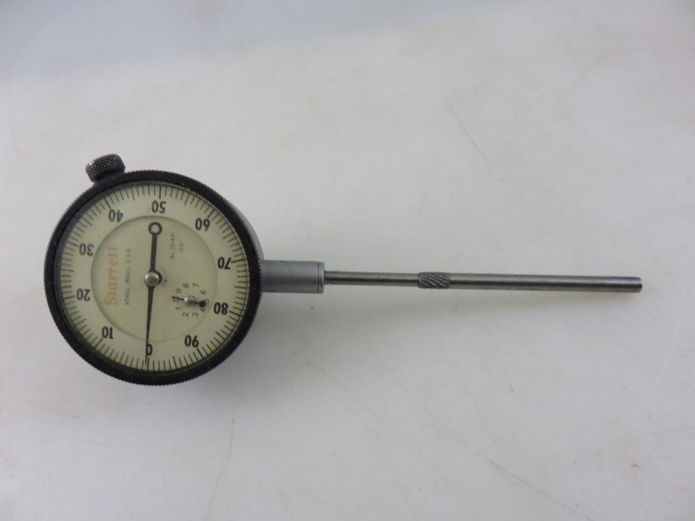 Starrett 25-441 Jeweled Dial Gauge Indicator 0-1" .001" Vintage Made In USA