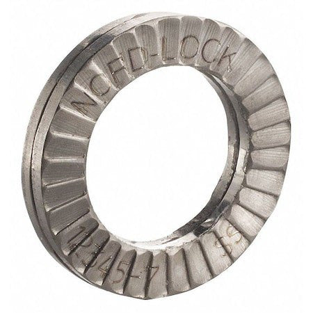 Nord-Lock 2731 Wedge Lock Washer, For Screw Size M18 316 Stainless Steel, Plain
