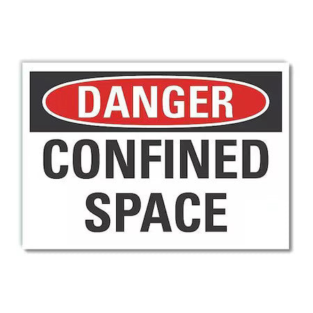 Lyle Lcu4-0364-Ed_14X10 Danger Sign,14" W,10" H,0.004" Thickness,