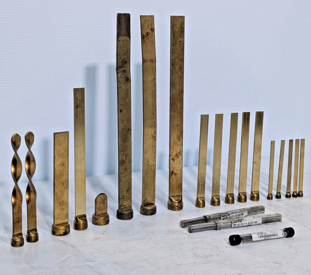 Lot of 21: Asstd Straight, Turbo Plug Baffles, Chucks, Reamers, Brass, Stainless