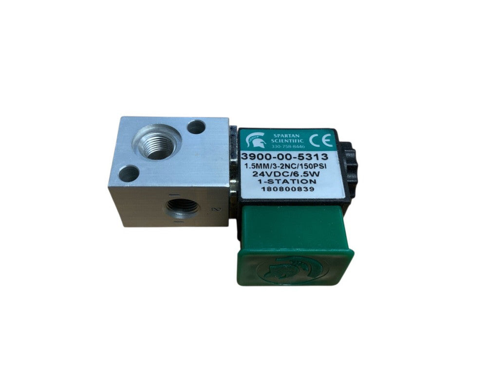 Spartan Scientfic Solenoid Valve FKM 3900-00-5313 1.5mm/150PSI/3-2NC 24VDC