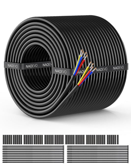 18 Gauge Wire 4 Conductor Wire, 18 AWG 4 Core Stranded PVC Cable, Tinned Copp