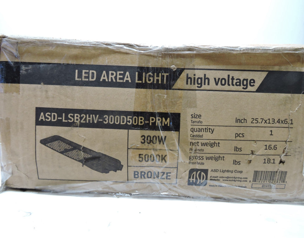 ASD Lighting ASD-LSB2HV-300D50B-PRM LED Area Light LSB2 300W High Bronze Finish