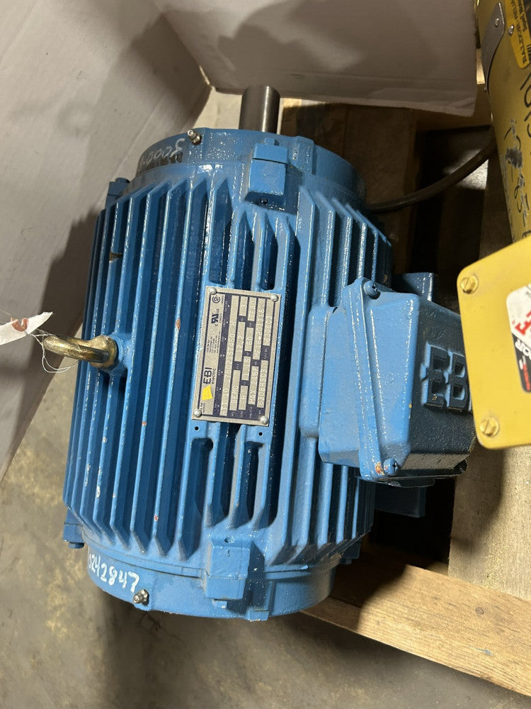 EBI Electric RTT AC Electric Motor 10 HP 1780 RPM 215T Frame 3 PH 60 Hz