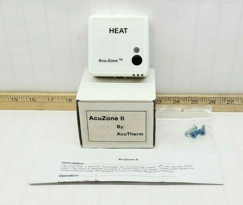 NEW ACUTHERM ACU-ZONE II ELECTRONIC THERMOSTAT FOR THERMO-ZONE DUCT HEATERS