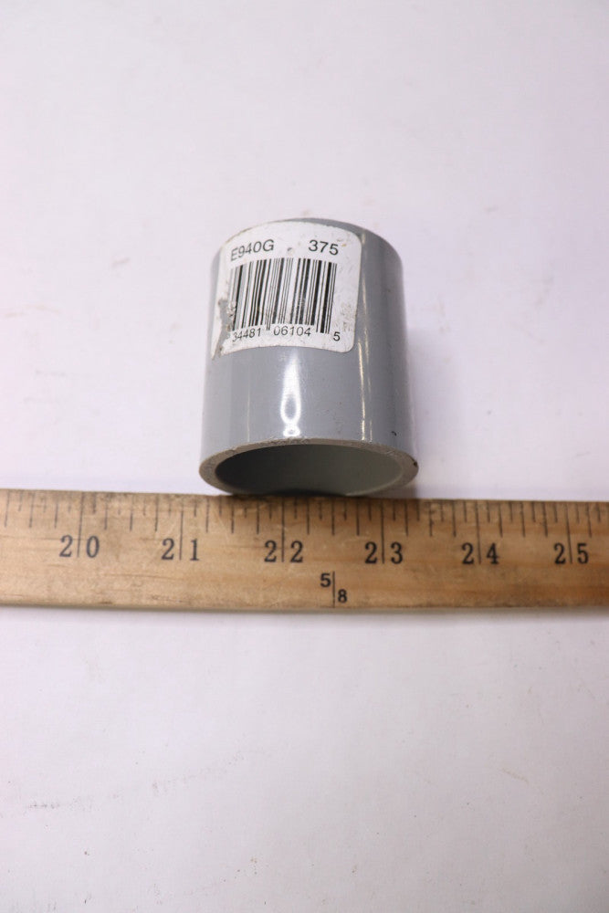 Standard Coupling Schedule 40 PVC Gray 1 1/4-In x 2 1/8-In L E940G