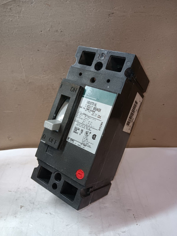 GE TEB122060 60 AMP CIRCUIT BREAKER 2 POLE 240 VAC