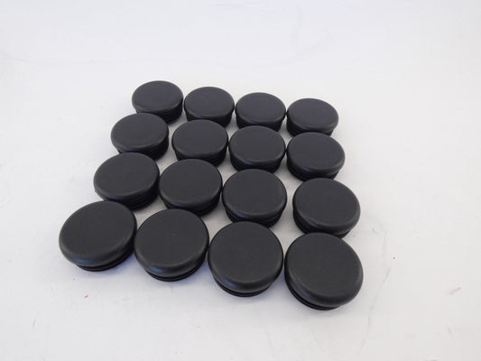 *Lot of 16* Caplugs CCF-1-3/4-10-14 Round Black Tubing Plug - NEW Surplus!